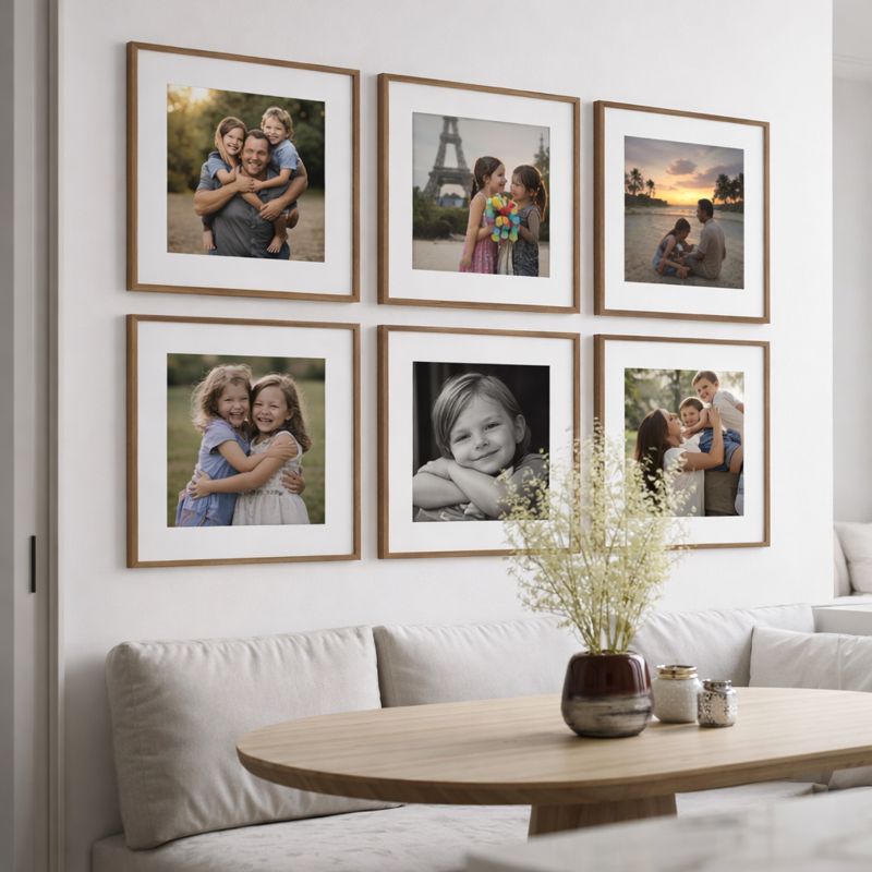 Kit 6 Quadros COM SUAS FOTOS JÁ IMPRESSAS